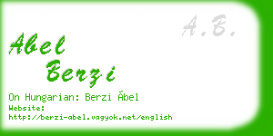 abel berzi business card