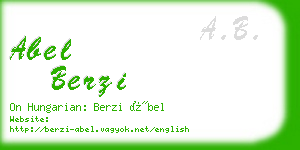 abel berzi business card